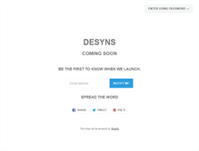 Tablet Screenshot of desyns.com